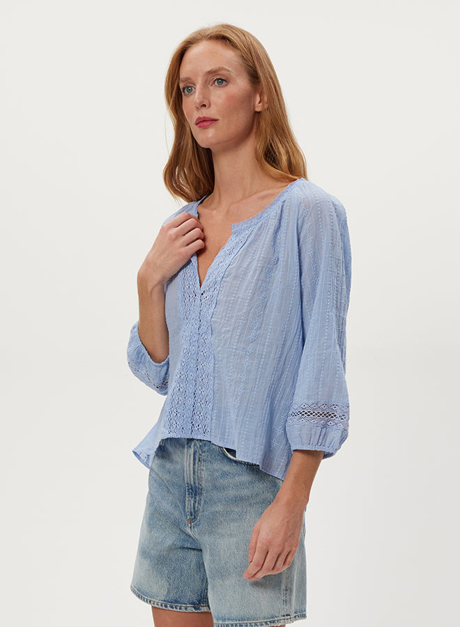 HENRIETTA SCOOP NECK BLOUSE