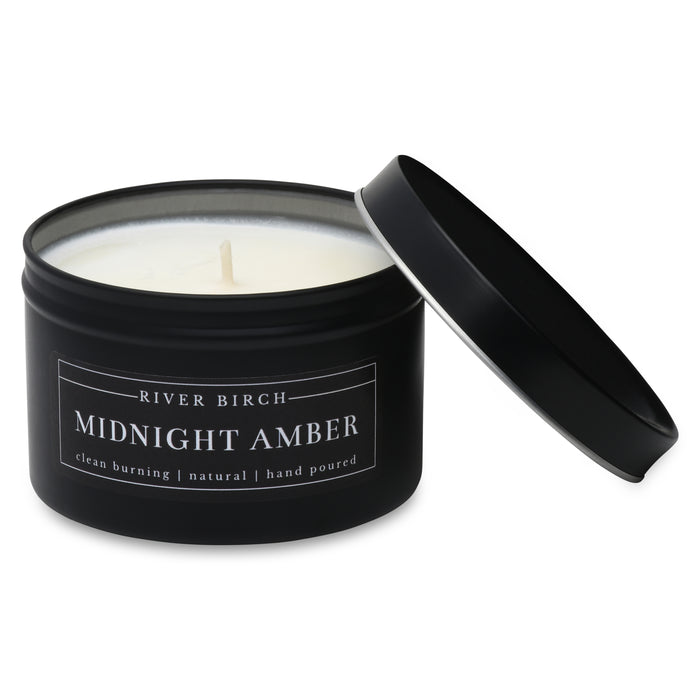 Midnight Amber - 8 oz Black Tin