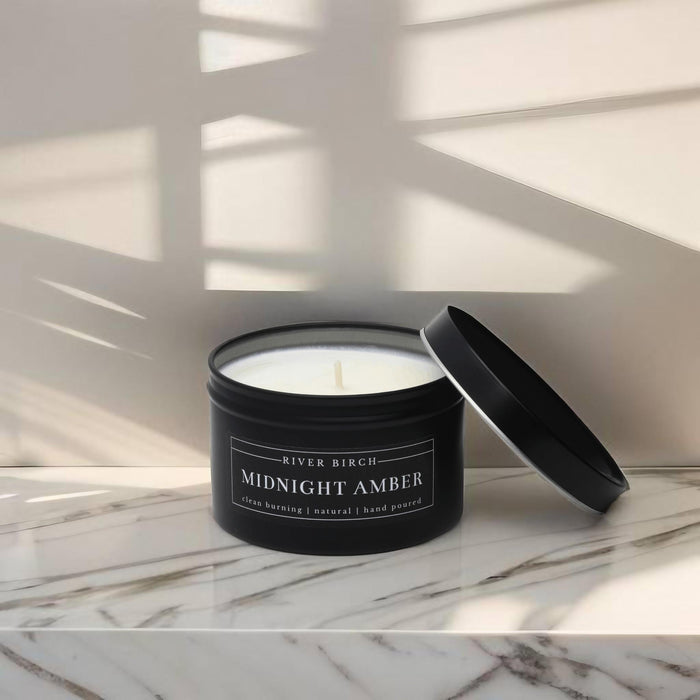 Midnight Amber - 8 oz Black Tin