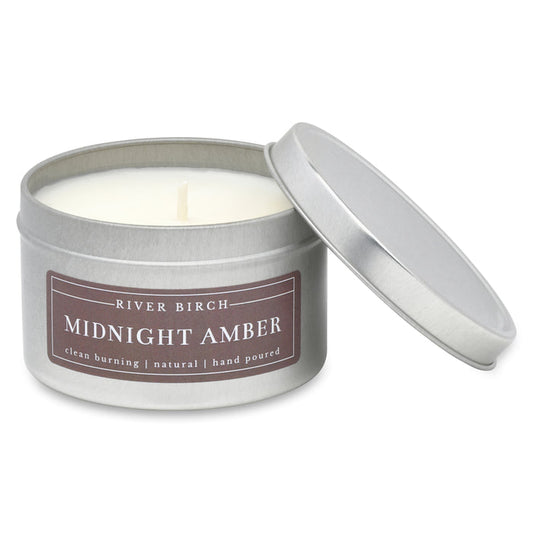 Midnight Amber - 8oz Silver Tin with Colored Label