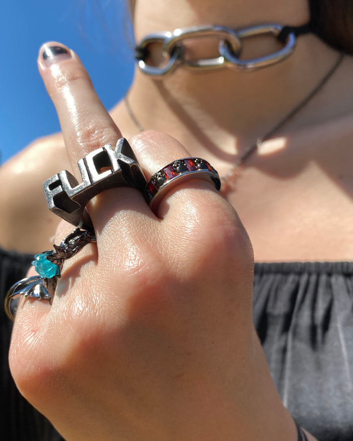 My Dark Side NTIO Ring by Ash Costello