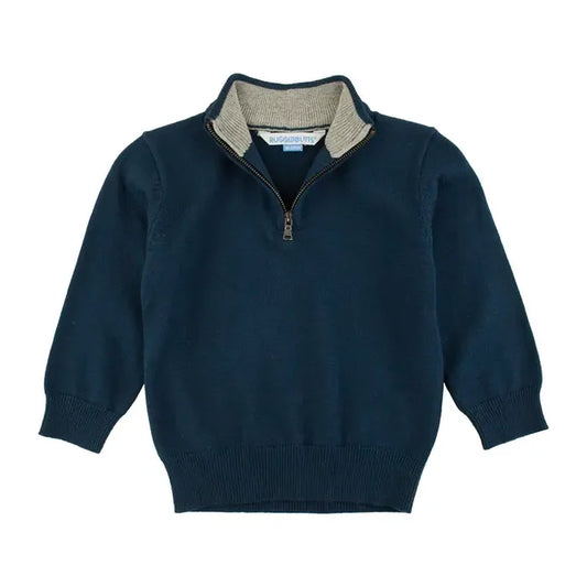 Navy 1/4 Zip Sweater