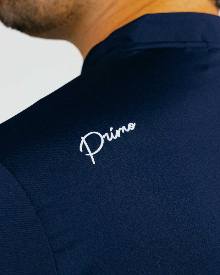 Navy Cursive Blade Polo