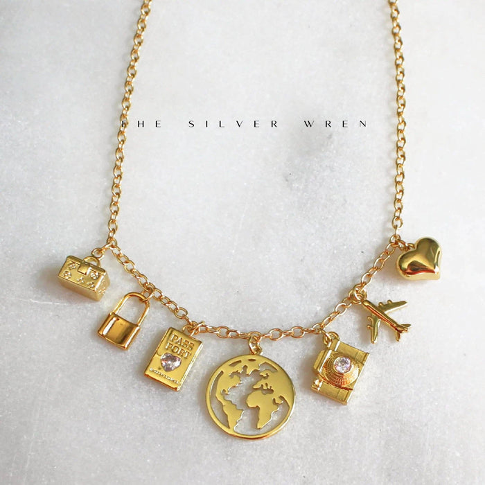 Necklace-Travel Multi Charm