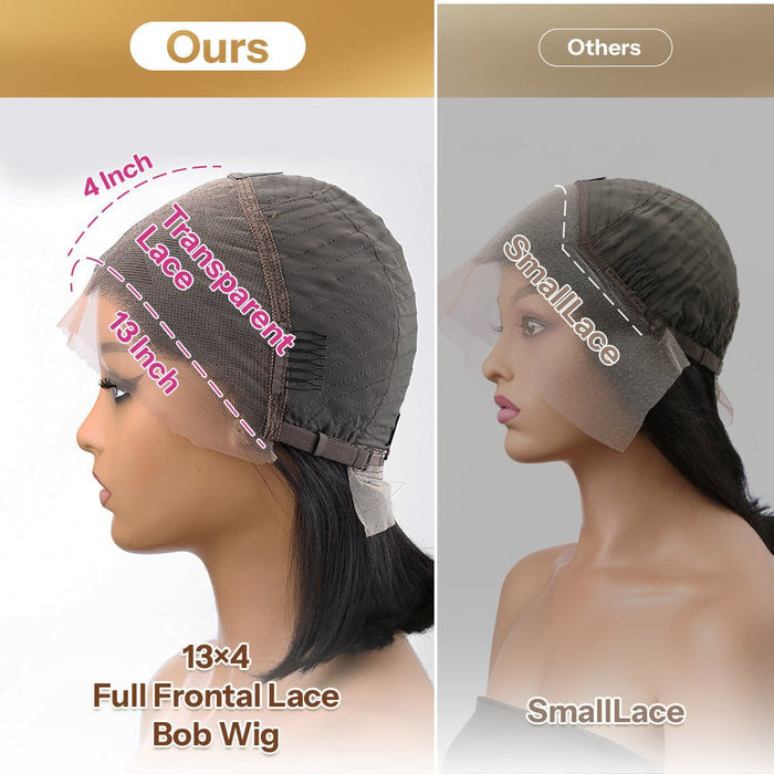 Newmiss Natural Black 180% Density Short Bob Wigs for Black Women - newmiss hair