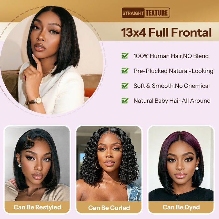 Newmiss Natural Black 180% Density Short Bob Wigs for Black Women - newmiss hair
