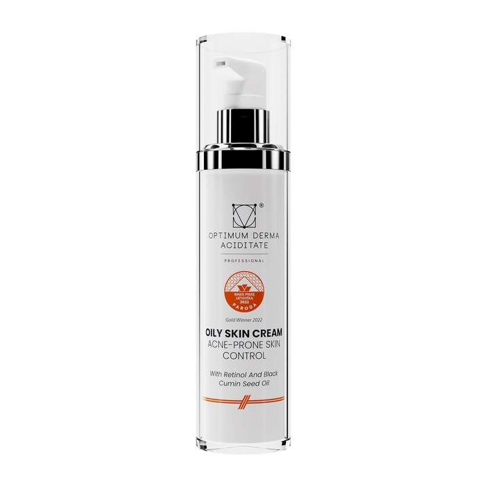 Oily Skin Cream with retinol and black cumin seed oil, 50 ml