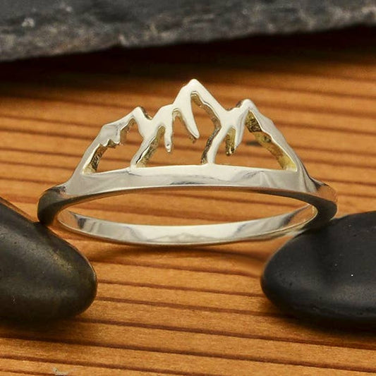 Openwork Mountain Ring-Silver