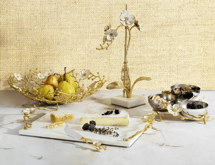 Michael Aram Orchid Large Cheese Board w/ Knife