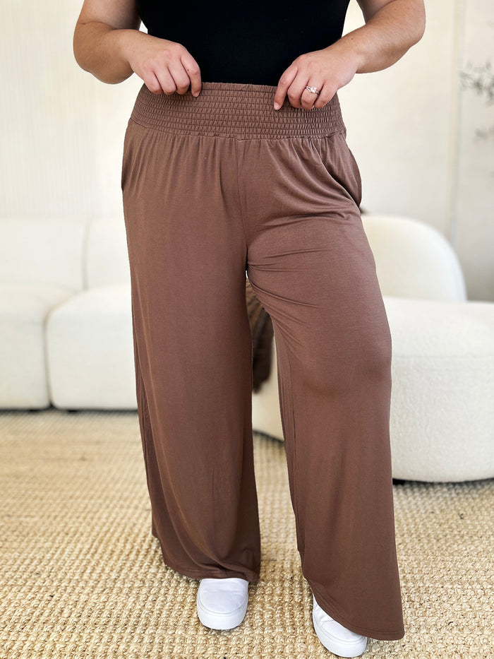 Out and About Smocked Waist Pants