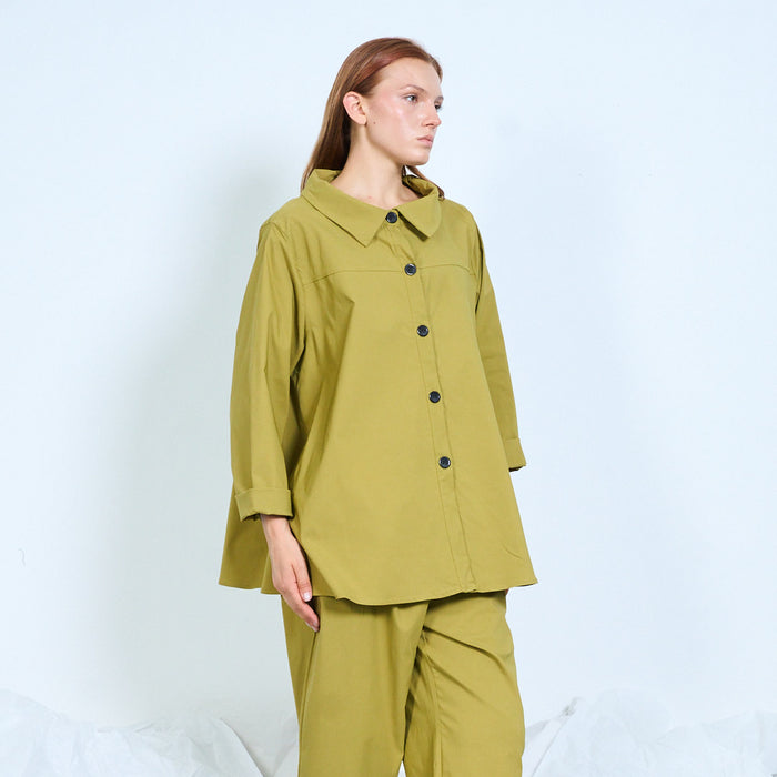 Oversized button-up shirt wholesale
