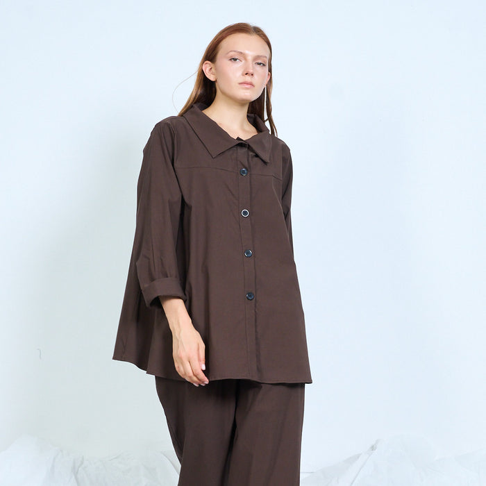 Oversized button-up shirt wholesale