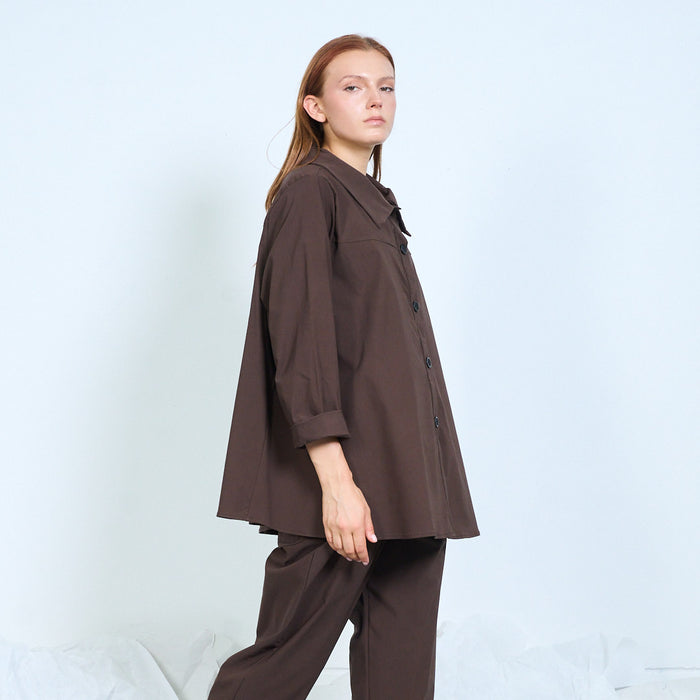 Oversized button-up shirt wholesale