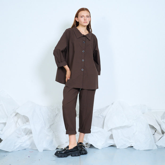 Oversized button-up shirt wholesale