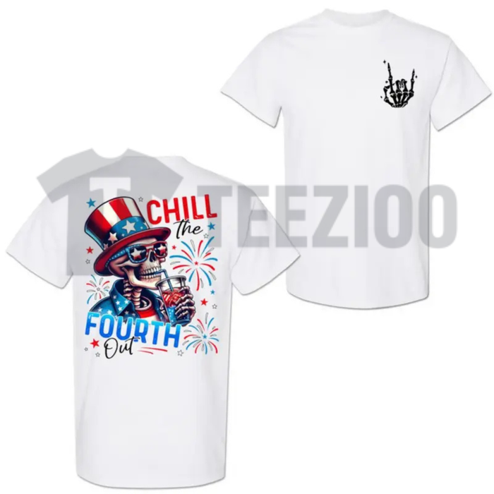 Patriotic Skeleton 4th of July Shirt | Gothic Graphic Tee