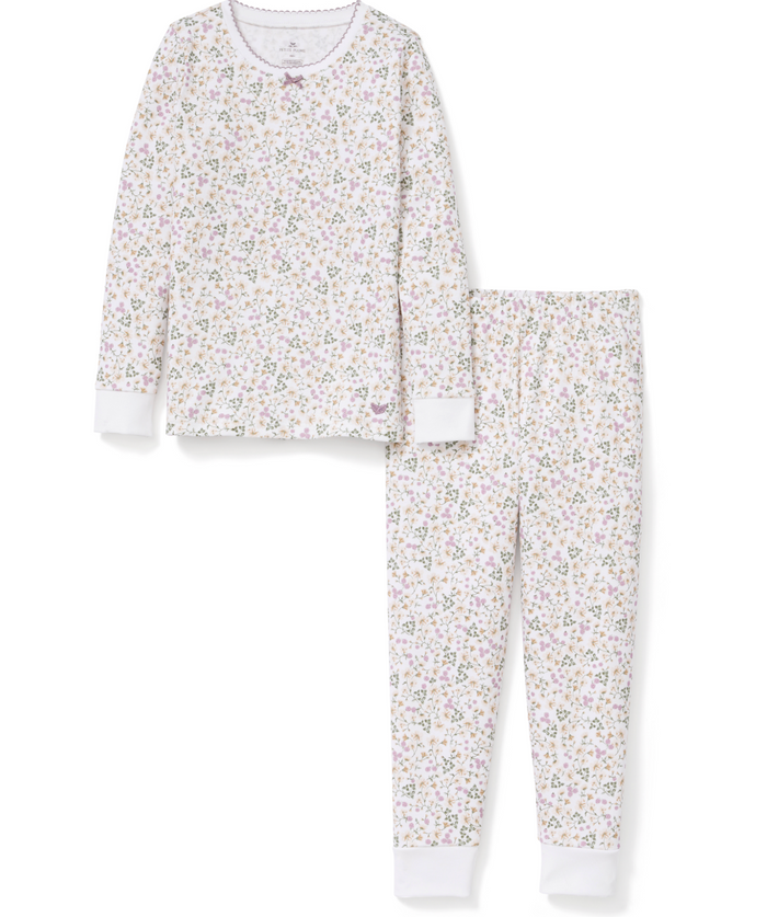 Petite Plume Snug Fit Pajama Set in Meadow Bloom