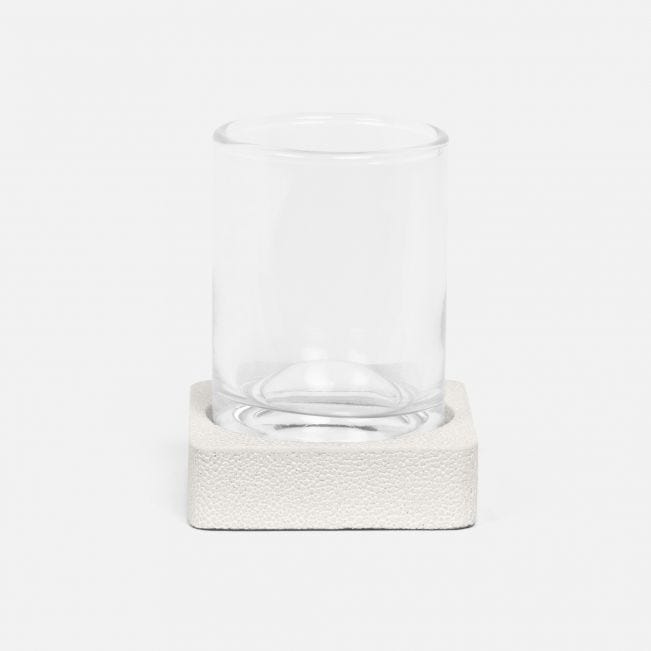 Pigeon & Poodle Tenby Blanc Bath Collection - Tumbler Set