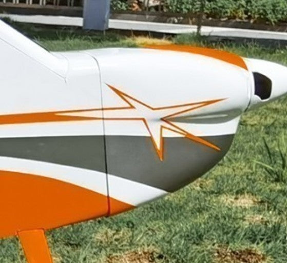 Pilot rc engine cowl 73" Skywolf 05 orange