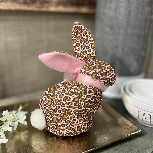 Pink Leopard Print Rabbit