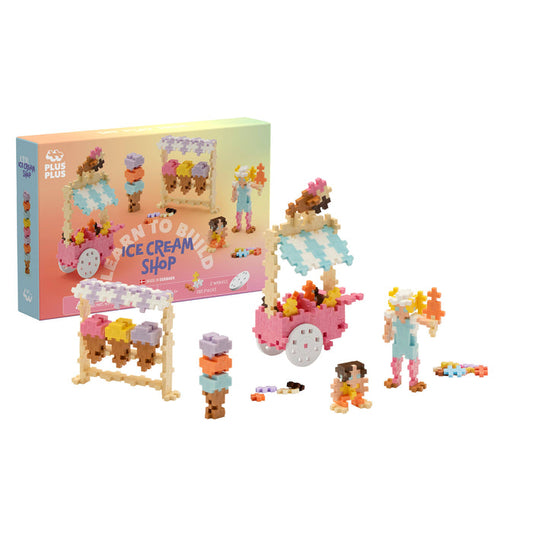Plus-Plus USA Learn to Build Ice Cream Shop