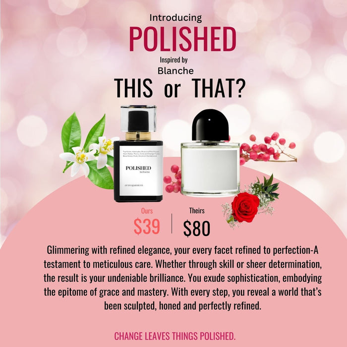 POLISHED | Inspired by BYREDO BLANCHE | Blanche Dupe Pheromone Perfume - aromapassions