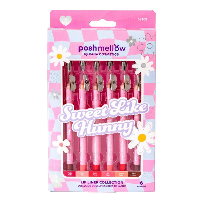 Posh Mellow Sweet Like Hunny Lip Liner 6pcs - ikatehouse