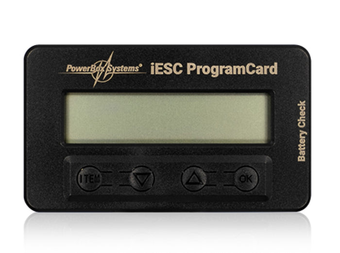 Powerbox iESC Program Card
