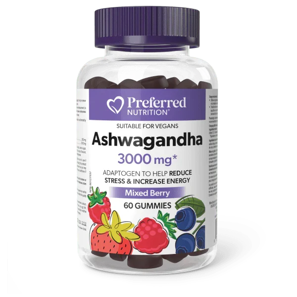 Preferred Nutrition: Ashwagandha Gummies 3000mg