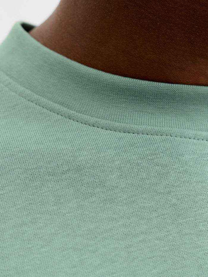 Printed Sweatshirt in Mineral Blue