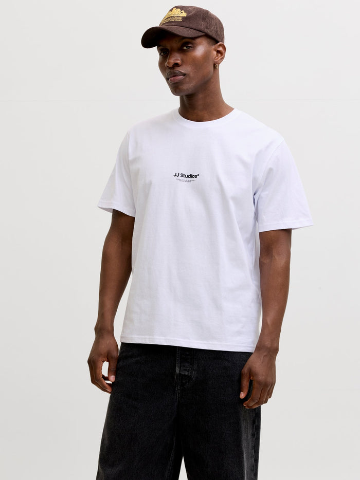 Printed T-shirt in White