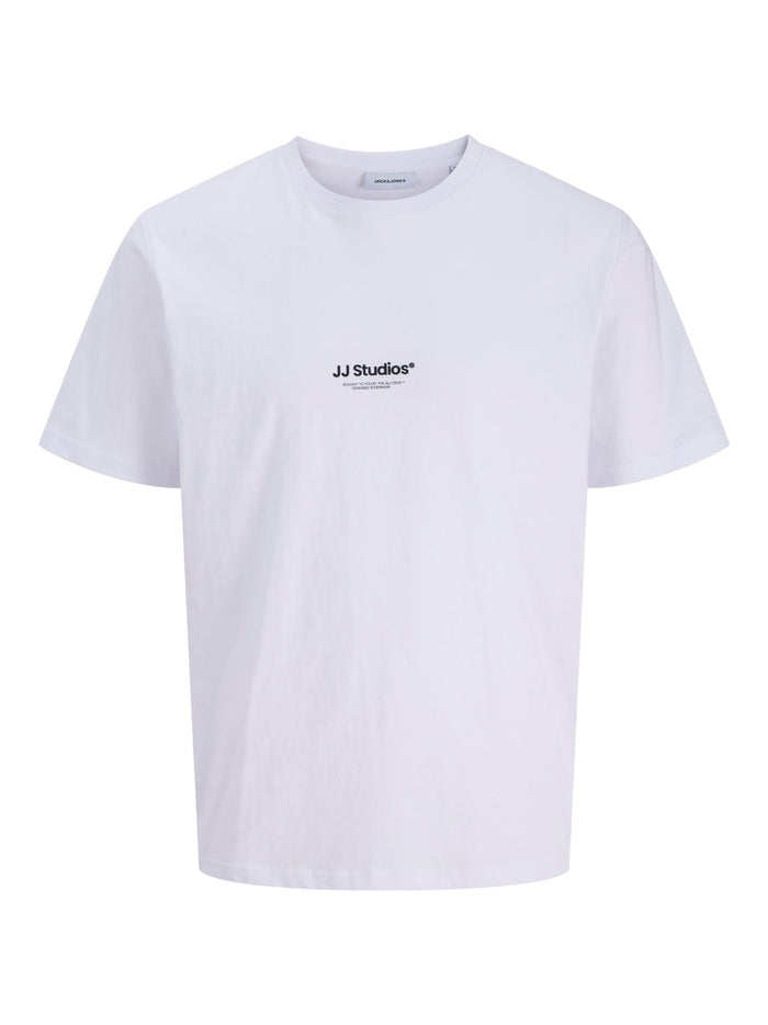 Printed T-shirt in White