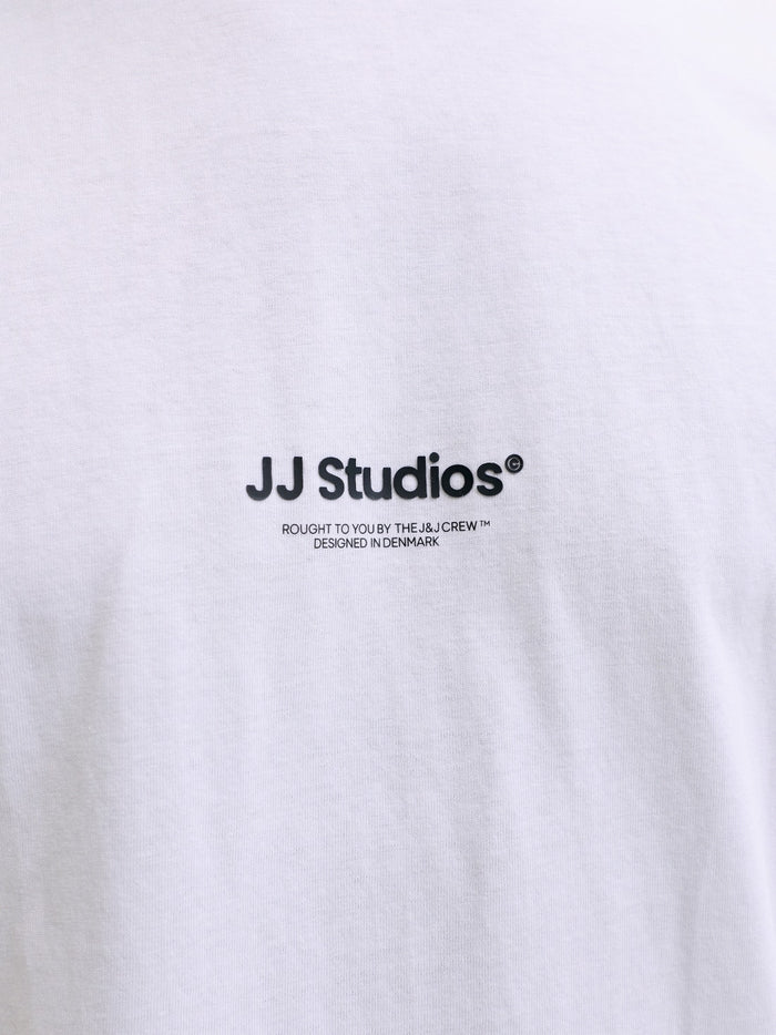Printed T-shirt in White