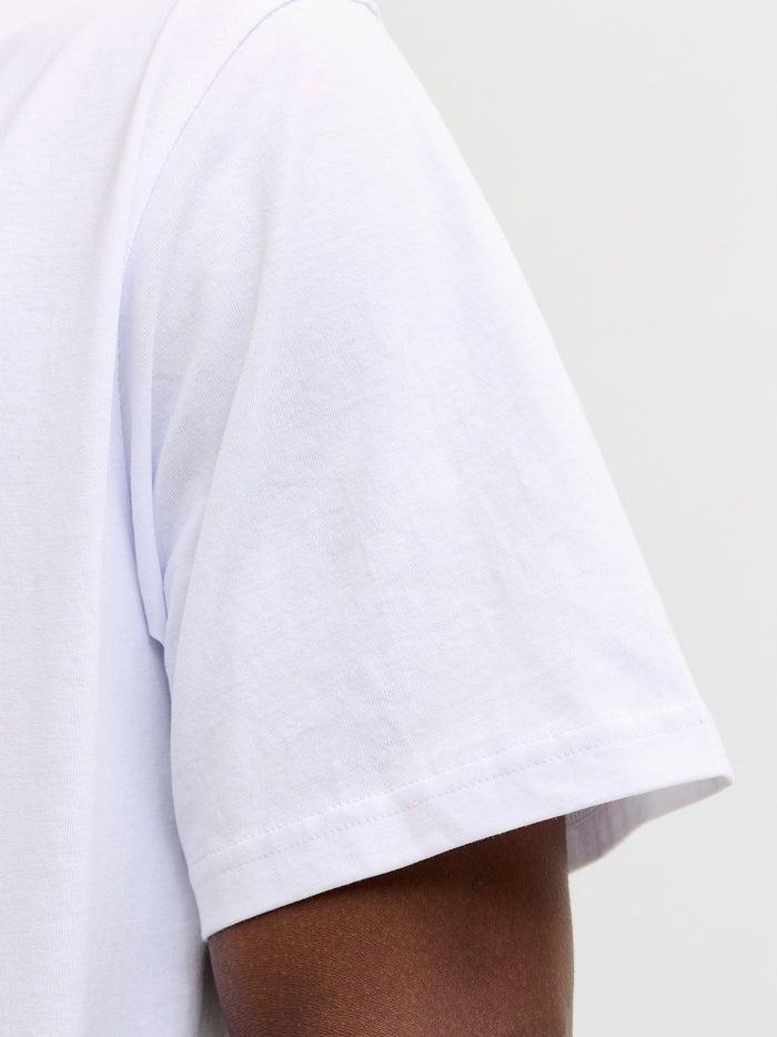 Printed T-shirt in White