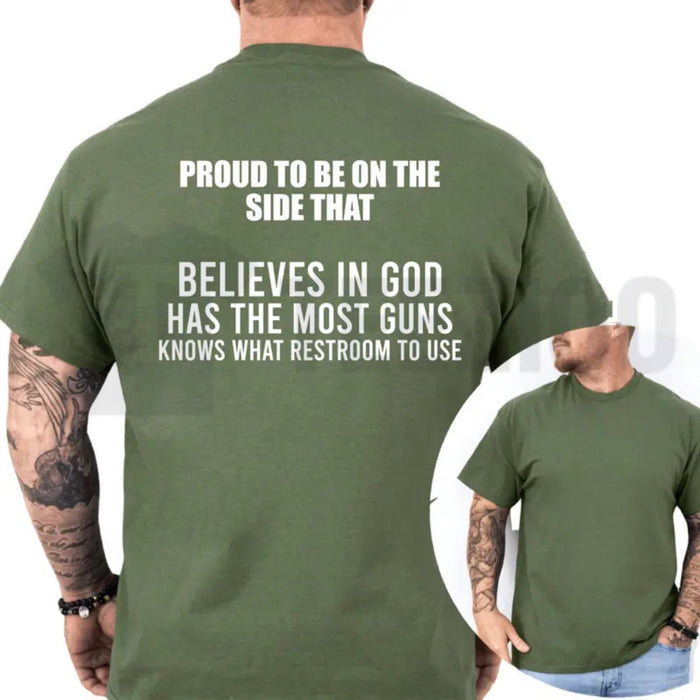 Proud To Be On The Side That Funny Republican Trump Supporter Conservative T-Shirt