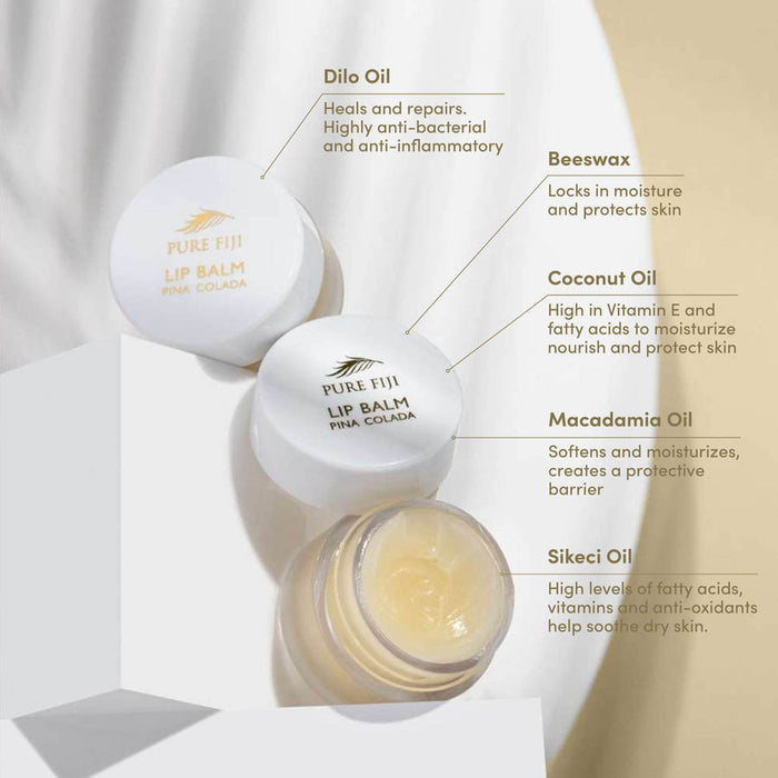 Pure Fiji skincare Single Pure Fiji Nourishing Lip Balm Pina Colada