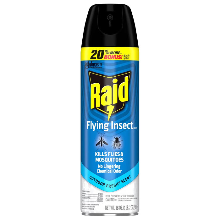 Raid Flying Insect Killer Outdoor Fresh Scent - 18 oz - 6 Pack