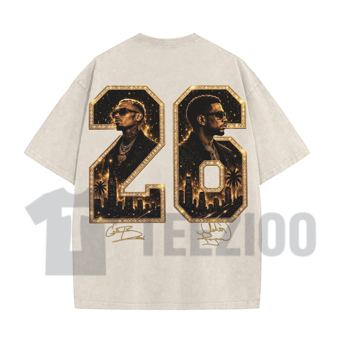 Raymond & Brown "The R&B Tour 2026 V36" Washed Shirt - Premium Acid Washed Concert Merch