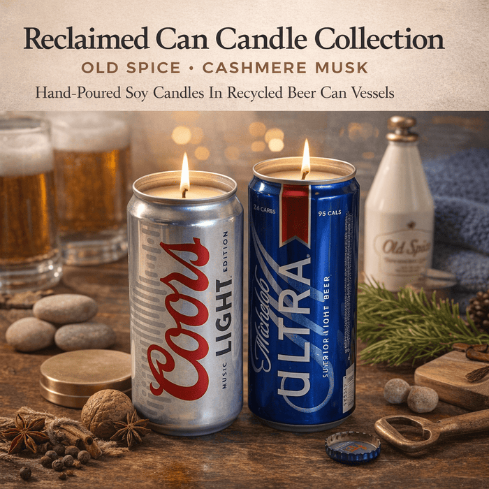Reclaimed Beer Can Candle • 12oz