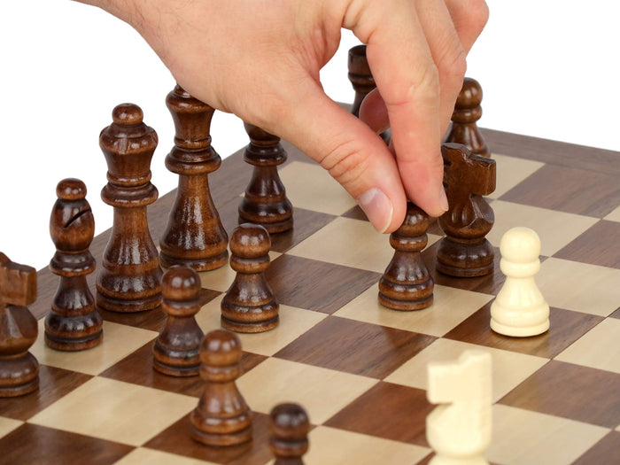 Regal Foldable Deluxe Wooden Chess Set