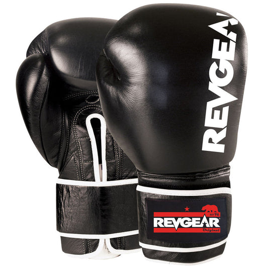 REVGEAR PLATIMUM LEATHER BOXING GLOVES