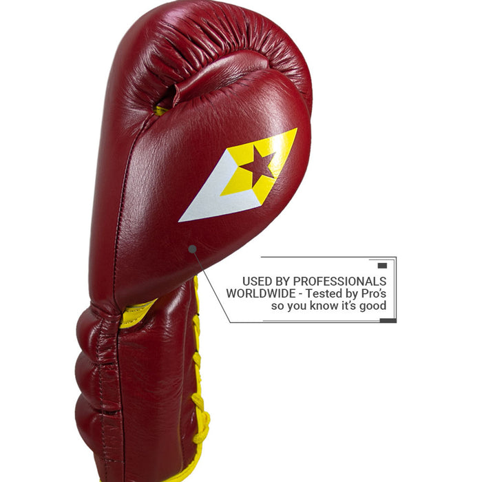 REVGEAR S4 SENTINEL PRO LEATHER GEL BOXING GLOVES RED