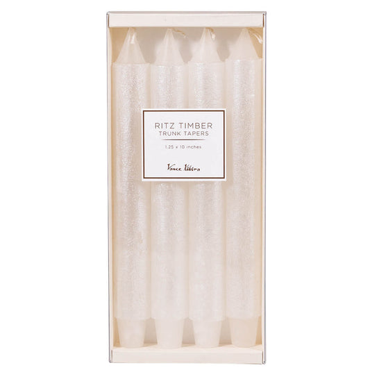 Ritz Timber Trunk Candles White