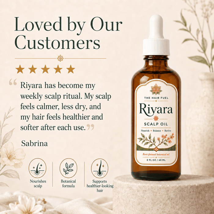 Riyara Scalp Oil & Dermastamp Set for Fuller - Looking HairThe Hair Fuel