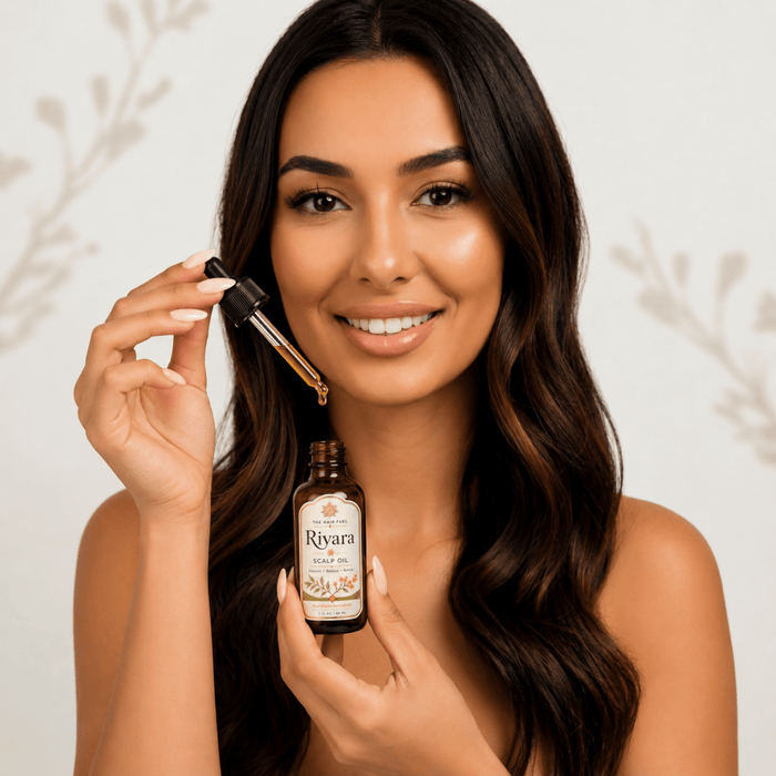 Riyara Scalp Oil & Dermastamp Set for Fuller - Looking HairThe Hair Fuel