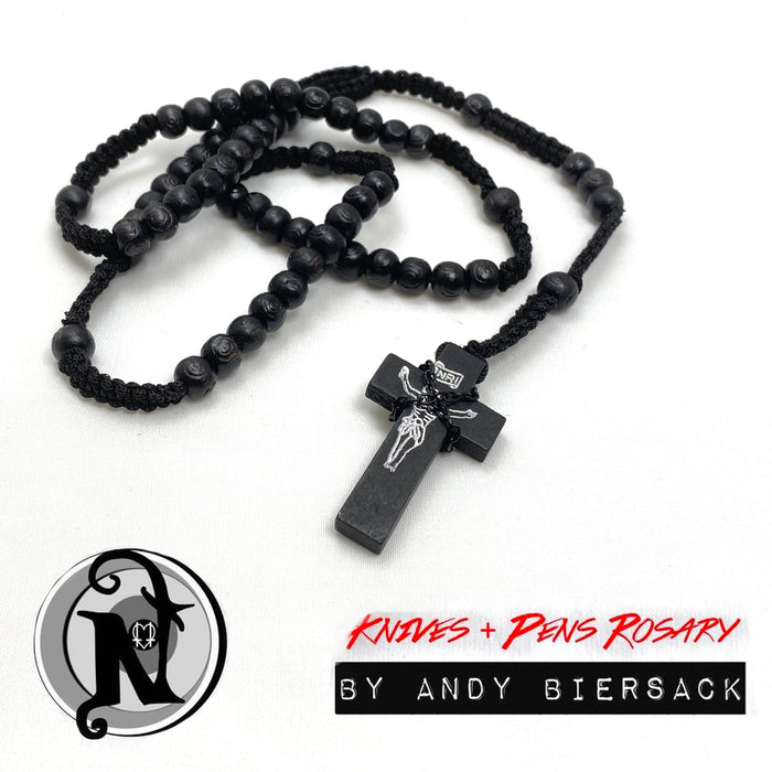 Rosary Necklace ~ Knives and Pens by Andy Biersack