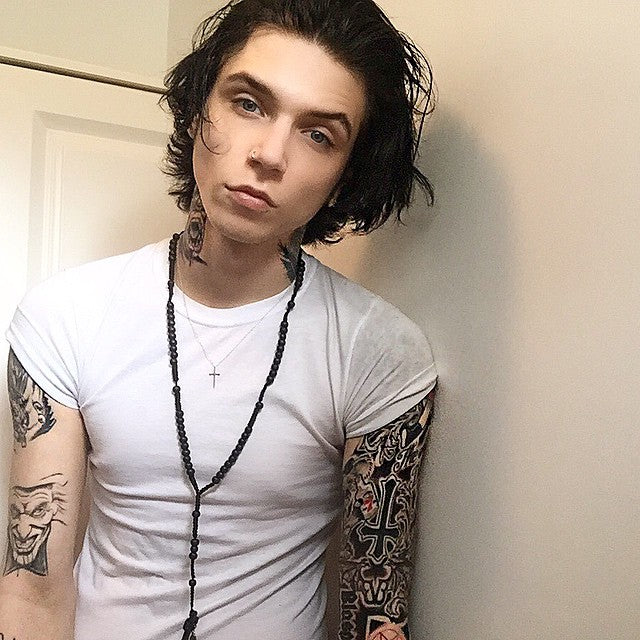 Rosary Necklace ~ Knives and Pens by Andy Biersack