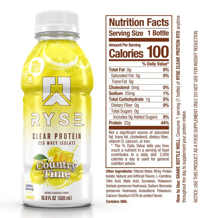 RYSE: Clear Whey Protein RTD