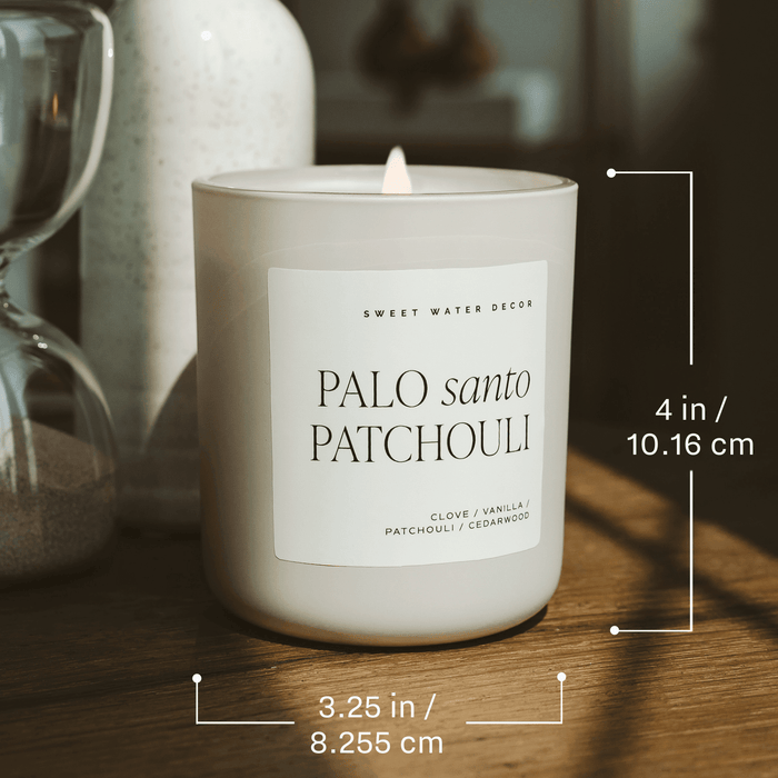 Salt and Sea Soy Candle - Blue Matte Jar - 15 oz - Olita Gifts & Goods