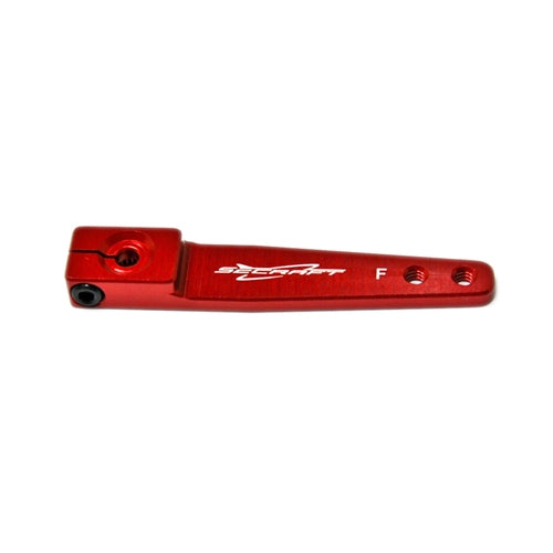 Secraft aluminum servo arm V2-Futaba 1.5" 40mm (M3) red