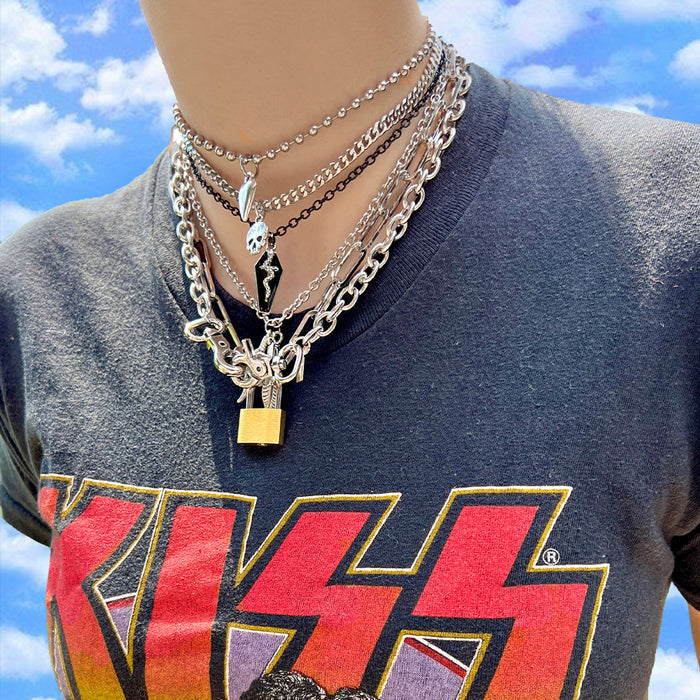 Set The World on Fire 4 Piece Andy Biersack NTIO Necklace/Choker Stack